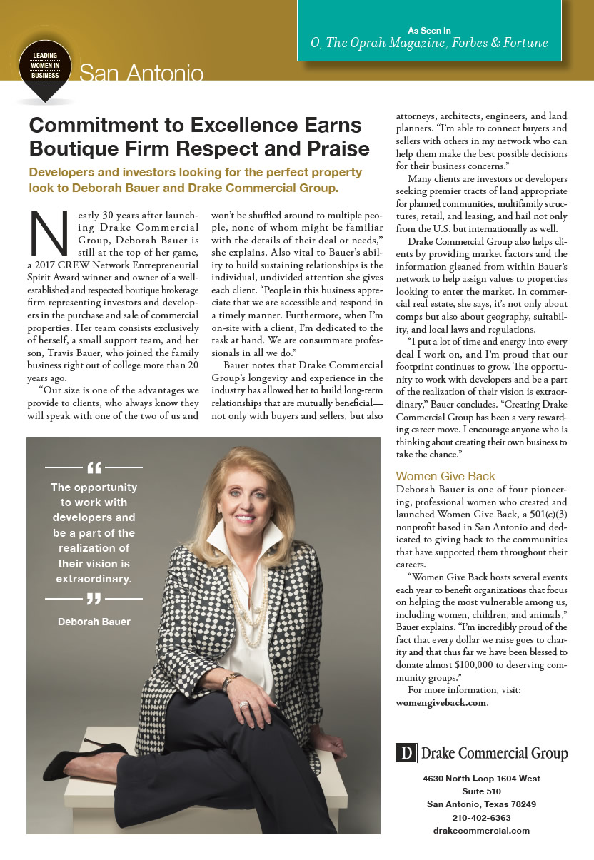 Deborah Bauer: Leading Women in Business San Antonio